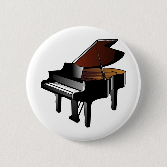 Macaron Rond 5 Cm Piano (Devant)