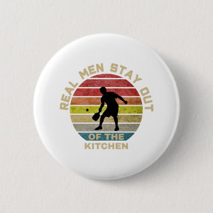 Macaron Rond 5 Cm Pickleball Rétro Vintage Drôle