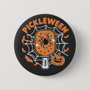 Macaron Rond 5 Cm Pickleween Funny Éffrayant Halloween Pickleball Sp