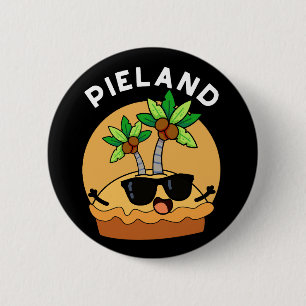 Macaron Rond 5 Cm Pie-land Funny Island Pun Dark BG