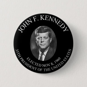 MACARON ROND 5 CM PIÈCE DE MONNAIE PRÉSIDENTIELLE DE JOHN F. KENNEDY