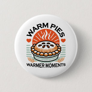 Macaron Rond 5 Cm Pies chaudes Moments plus chauds - Conception d'au