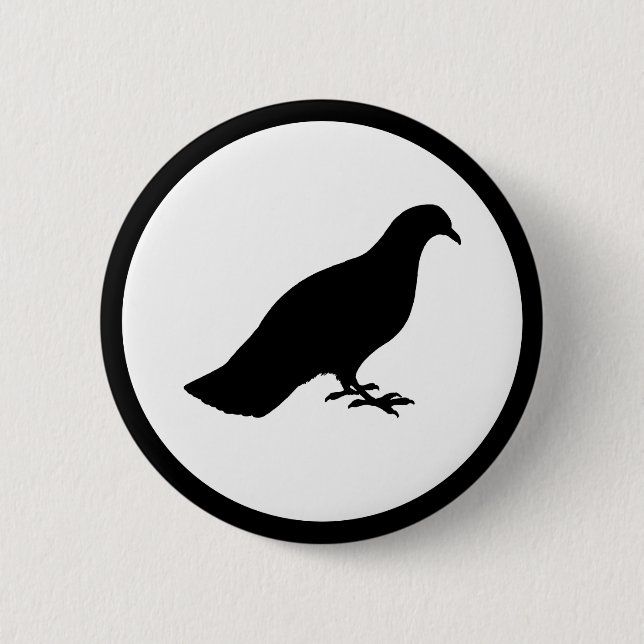 Macaron Rond 5 Cm Pigeon (Devant)
