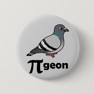 Macaron Rond 5 Cm Pigeon de Birdorable/pigeon pi