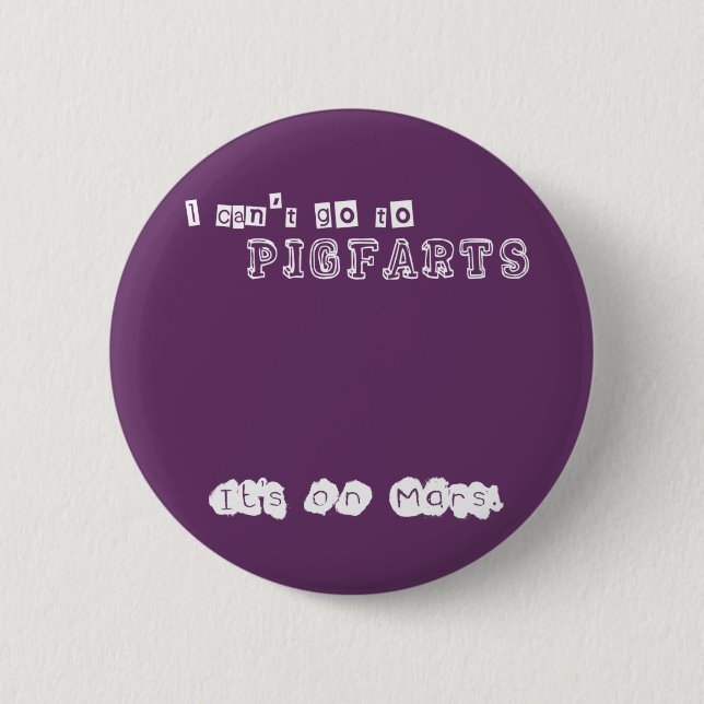 Macaron Rond 5 Cm Pigfarts (Devant)