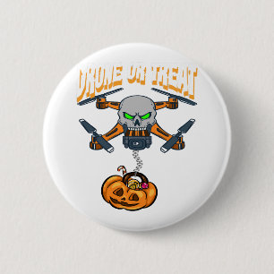 Macaron Rond 5 Cm Pilote De Drone Costume Halloween Trick Ou Treat C