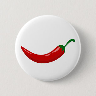 Macaron Rond 5 Cm Piments piment chaud rouge