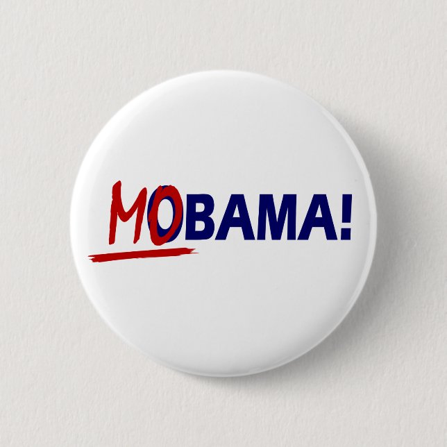 MACARON ROND 5 CM PIN 2012 DE MOBAMA OBAMA (Devant)