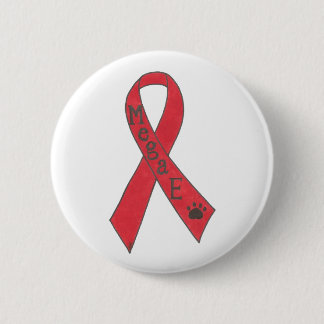 Macaron Rond 5 Cm Pin canin de ruban de soutien de Megaesophagus