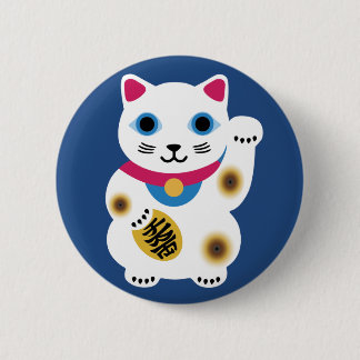 Macaron Rond 5 Cm Pin chanceux mignon de chat
