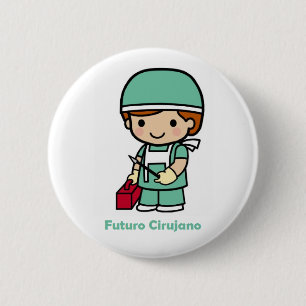 Macaron Rond 5 Cm Pin chirurgien