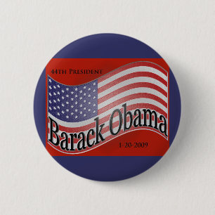 Macaron Rond 5 Cm Pin collectable d'inauguration d'Obama