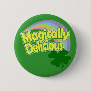 Macaron Rond 5 Cm Pin comme par magie délicieux de bouton