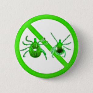 Macaron Rond 5 Cm Pin, conscience de la maladie de Lyme (coutils de