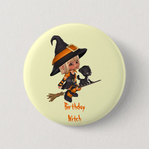 Macaron Rond 5 Cm Pin d'anniversaire de Halloween