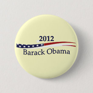 Macaron Rond 5 Cm Pin de Barack Obama/bouton