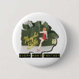 Macaron Rond 5 Cm Pin de belle de Memphis