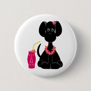 Macaron Rond 5 Cm Pin de Blacklab Leilani