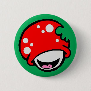 Macaron Rond 5 Cm Pin de boomer - Vert