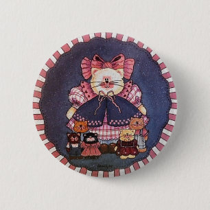 Macaron Rond 5 Cm Pin de bouton de Camilla Kitty