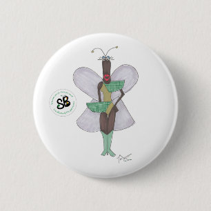 Macaron Rond 5 Cm Pin de bouton de mode de pseudo vert de célébrit