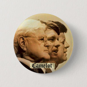 Macaron Rond 5 Cm Pin de Camelot de frères de Kennedy