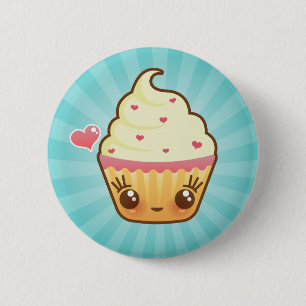 Macaron Rond 5 Cm Pin de coeur de CuppyCakes
