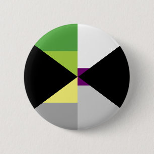 Macaron Rond 5 Cm Pin de Demiromantic Demisexual