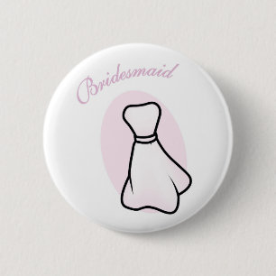Macaron Rond 5 Cm Pin de demoiselle d'honneur