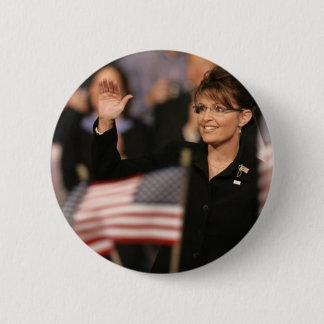Macaron Rond 5 Cm Pin de drapeau de Sarah Palin