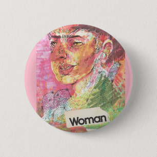 Macaron Rond 5 Cm Pin de femme