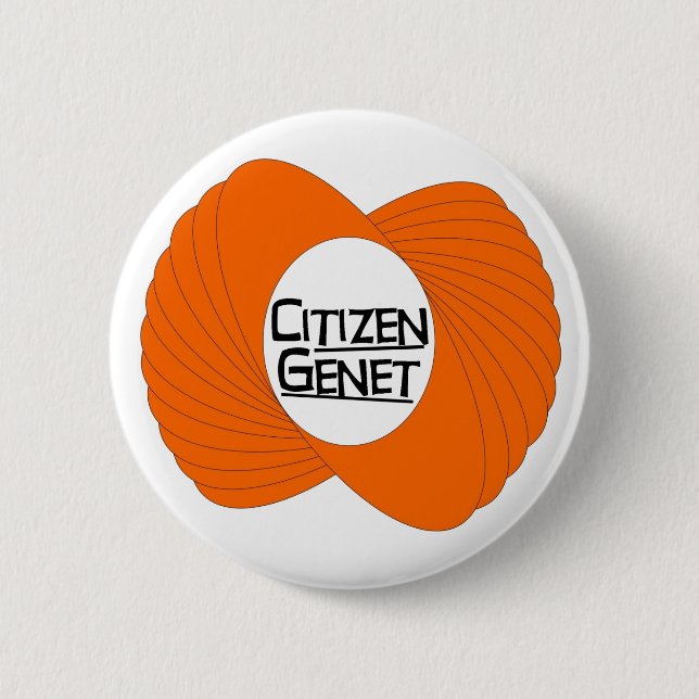 Macaron Rond 5 Cm Pin de Genet de citoyen (Devant)