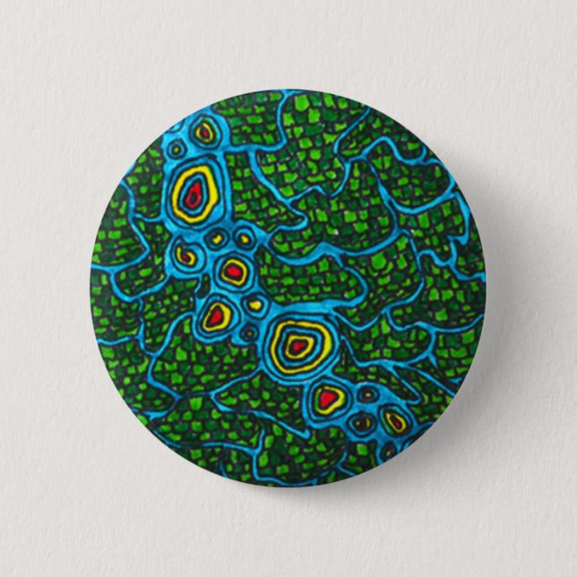 Macaron Rond 5 Cm Pin de Gwana (Devant)