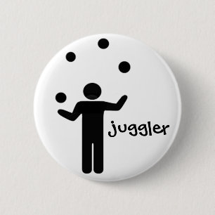 Macaron Rond 5 Cm Pin de jongleur