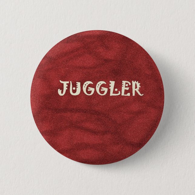 Macaron Rond 5 Cm Pin de jongleur ou bouton (Devant)