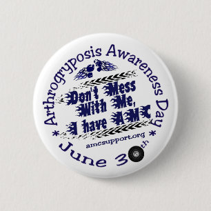 Macaron Rond 5 Cm Pin de jour de conscience d'AMC