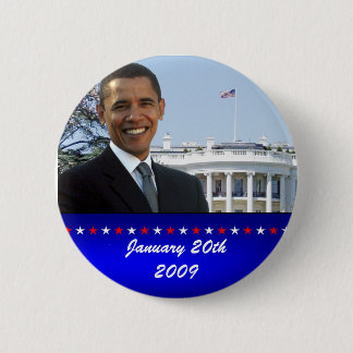 Macaron Rond 5 Cm Pin de la Maison Blanche d'Obama
