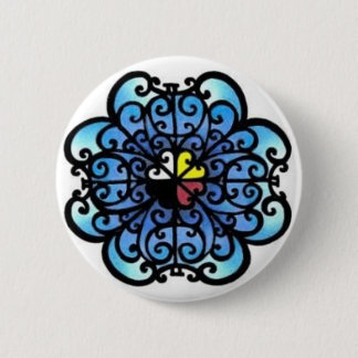 Macaron Rond 5 Cm Pin "de l'océan le plus profond"