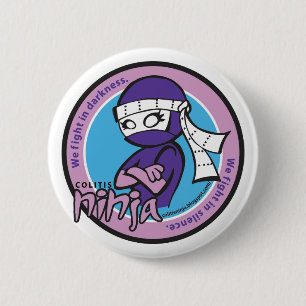 Macaron Rond 5 Cm Pin de Ninja de colite