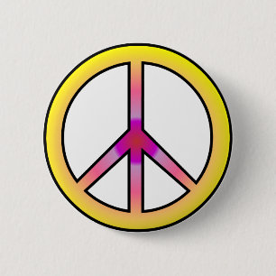 Macaron Rond 5 Cm Pin de paix