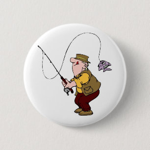 Macaron Rond 5 Cm pin de pêcheur