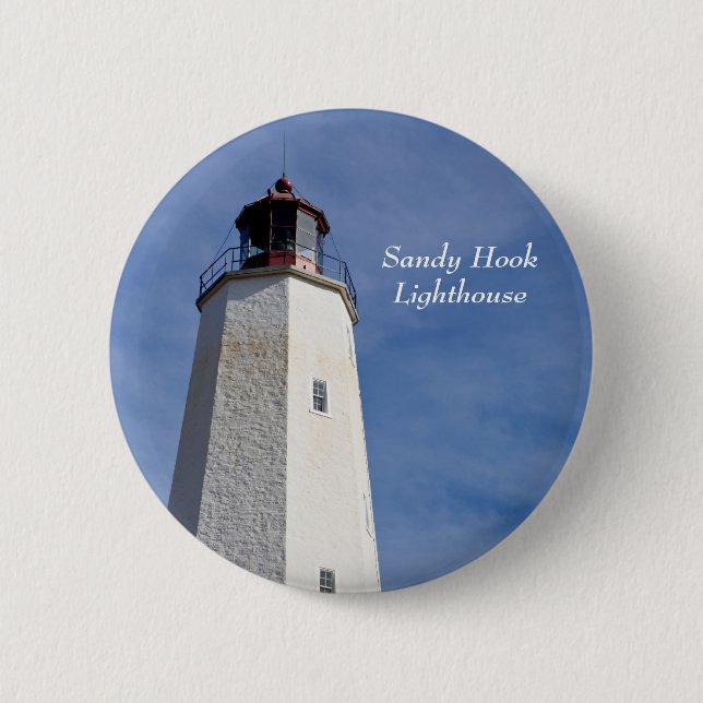 Macaron Rond 5 Cm Pin de phare de crochet de Sandy (Devant)