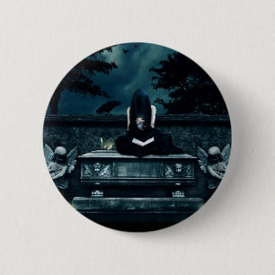 Macaron Rond 5 Cm Pin de rituel de Samhain