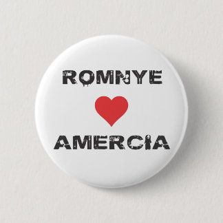 Macaron Rond 5 Cm Pin de Romnye Luvs Amercia Pinback