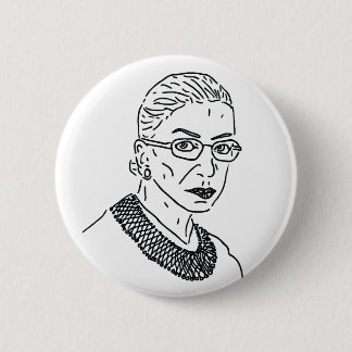 Macaron Rond 5 Cm Pin de Ruth Bader Ginsburg RBG