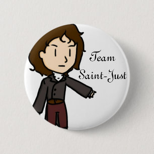 Macaron Rond 5 Cm Pin de Saint-Juste d'équipe