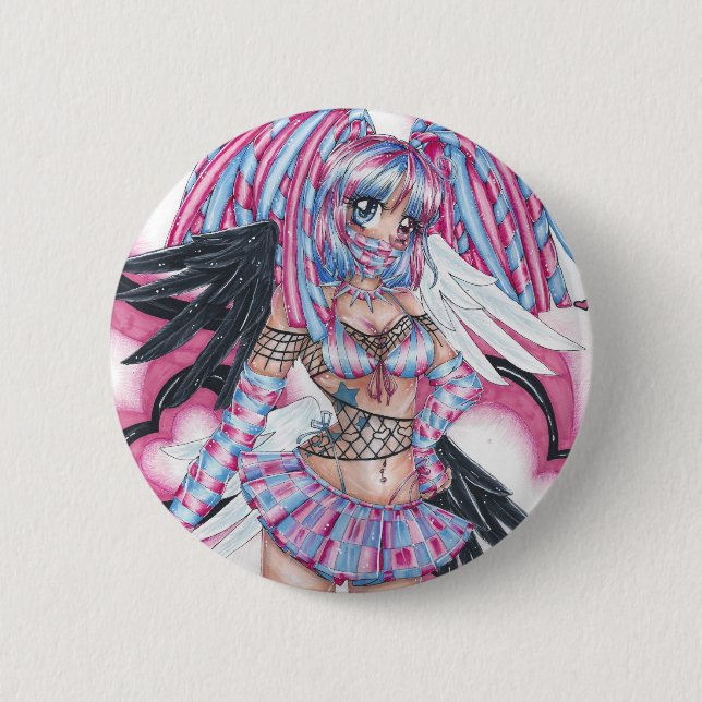 Macaron Rond 5 Cm Pin de sucre de sucre (Devant)