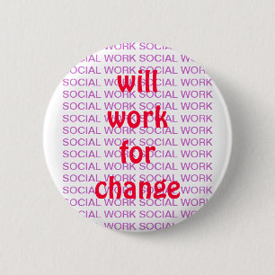 MACARON ROND 5 CM PIN DE TRAVAIL SOCIAL