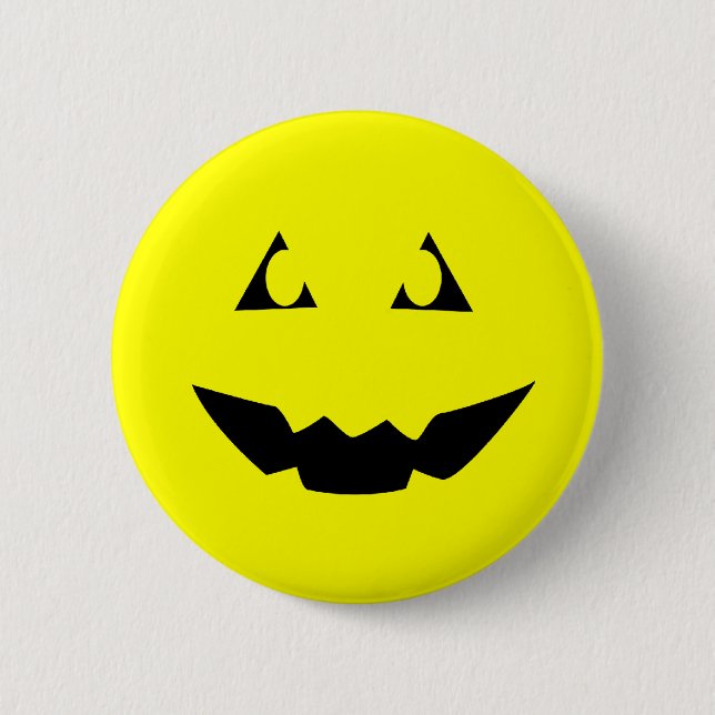 MACARON ROND 5 CM 'PIN DE VISAGE DE MENACE (Devant)