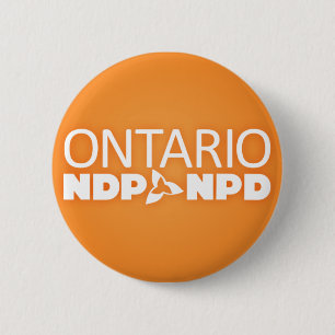 Macaron Rond 5 Cm Pin d'Ontario NDP